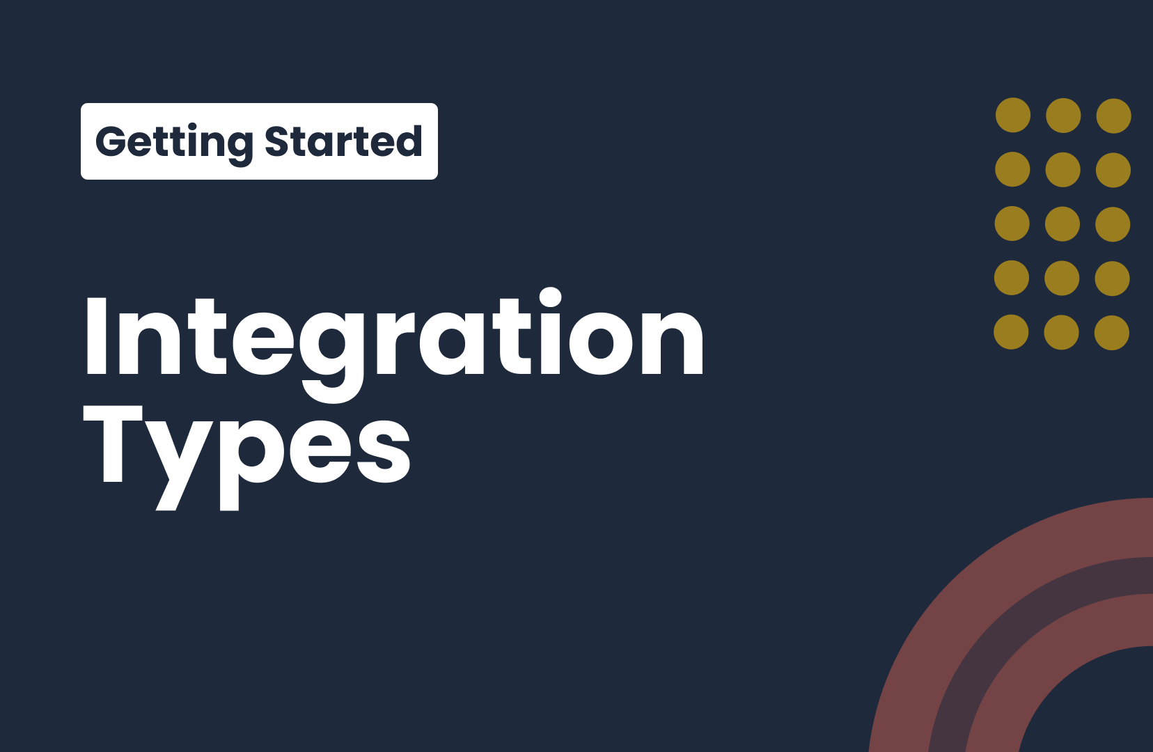 Data Integration Types Getting Started